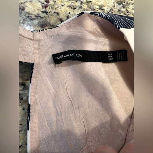 EUC Karen Millen Floral Fit and Flare Skater Dress - Picture 3 of 7